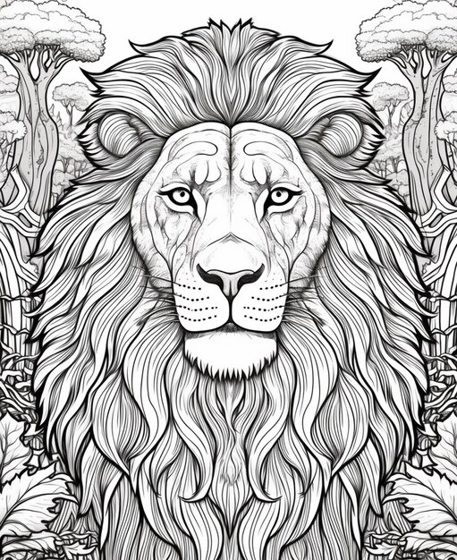 Page adult coloring lion judah images