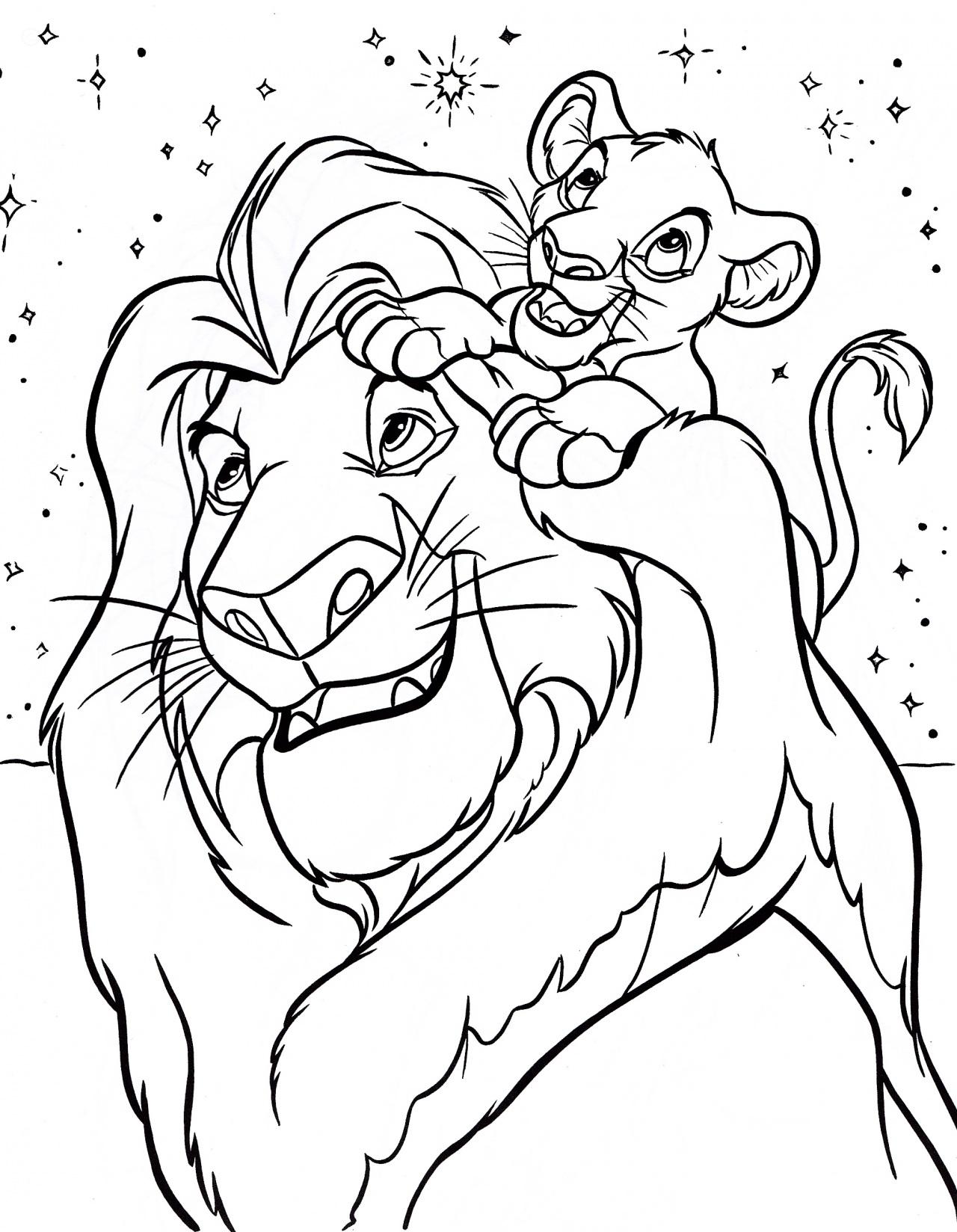 Lion king coloring pages