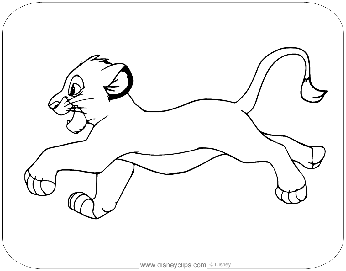 Printable the lion king coloring pages