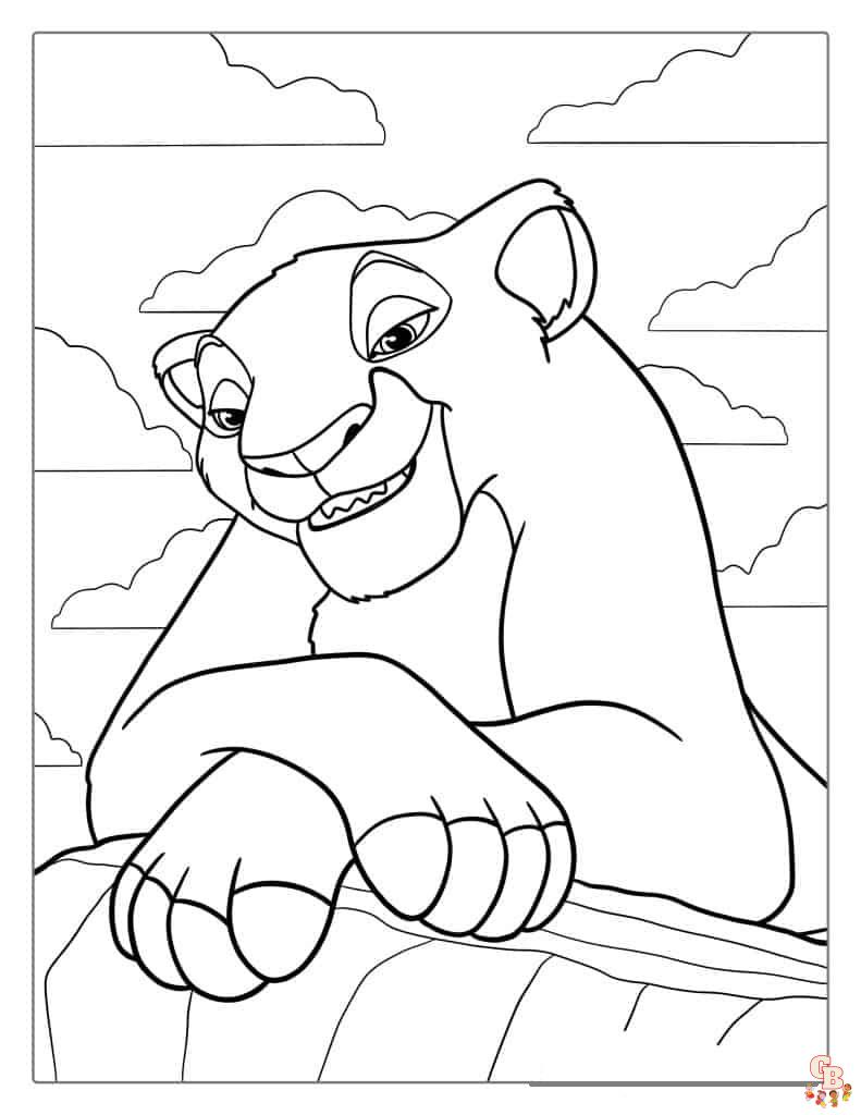 Printable simba coloring pages free for kids and adults