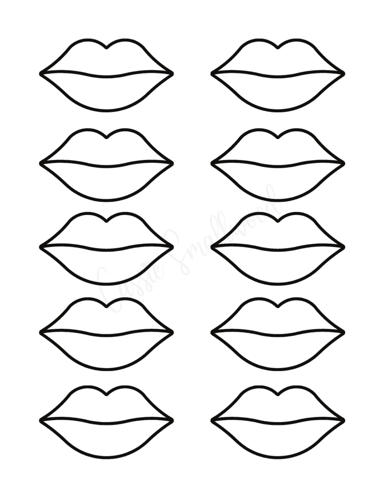 Pretty lips templates