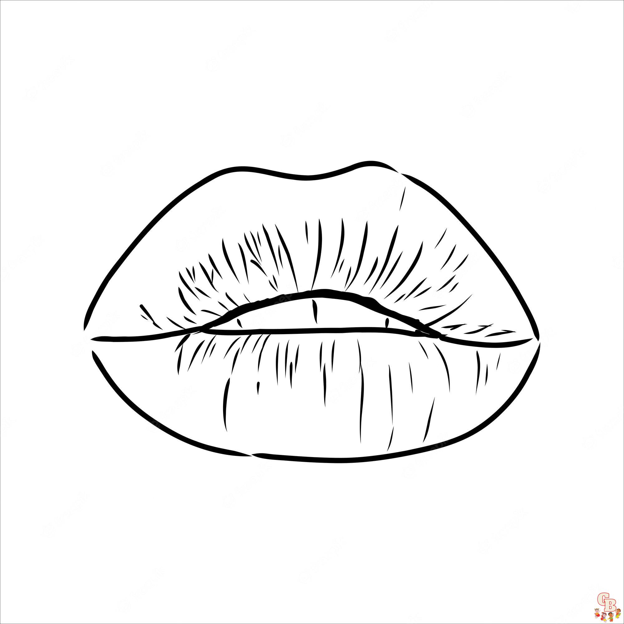 Lips coloring pages free printable pages and easy diy activities
