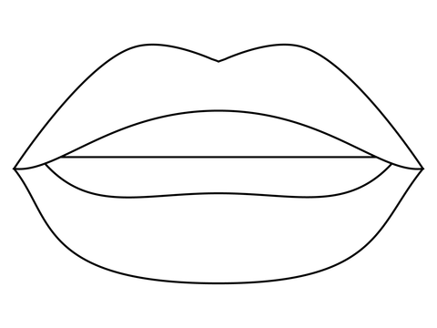 Mouth coloring page free printable coloring pages