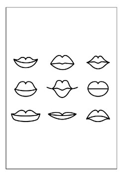 Add a touch of romance with our printable lips coloring pages collection p