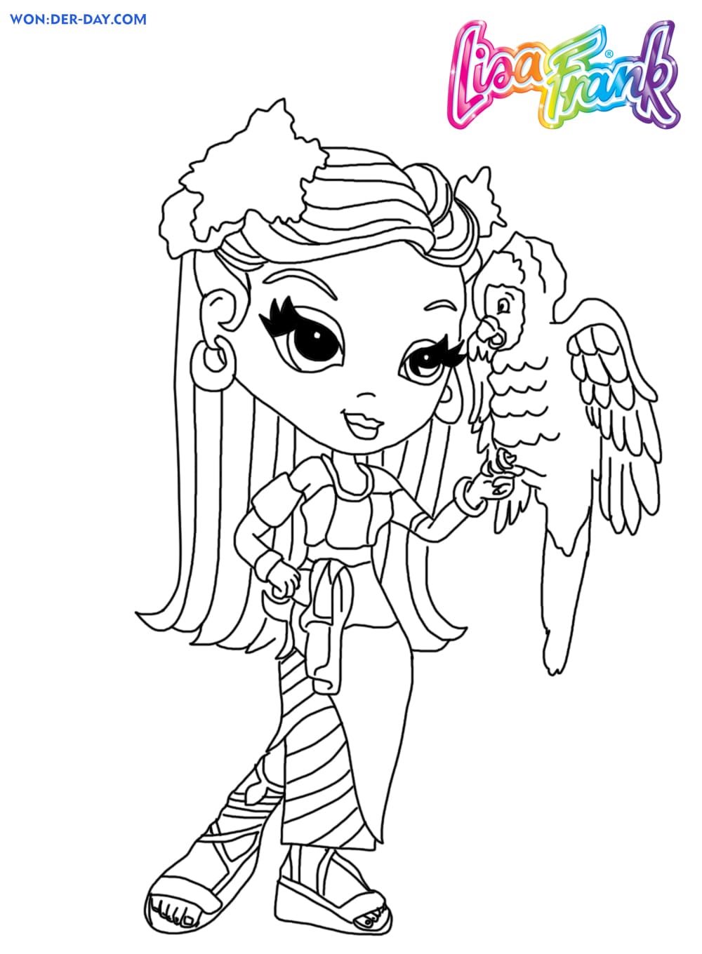 Lisa frank coloring pages printable coloring pages for girls