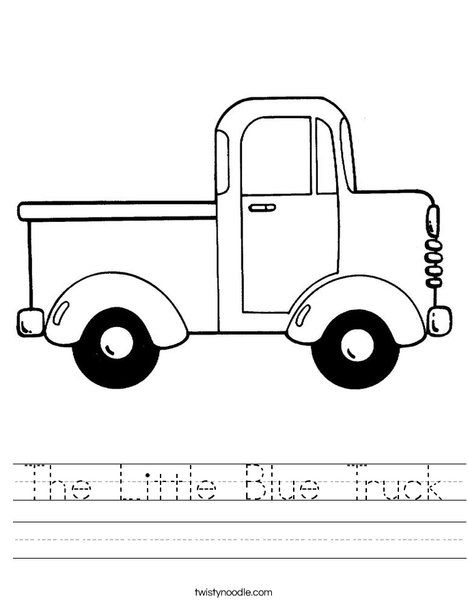 The little blue truck worksheet truck coloring pages little blue trucks coloring pages for boys