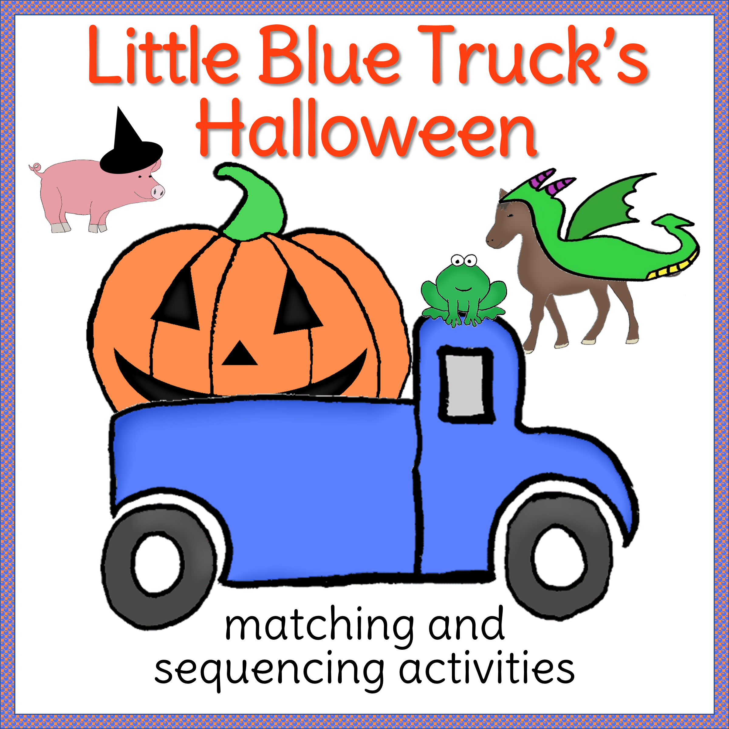 Little blue trucks halloween activities