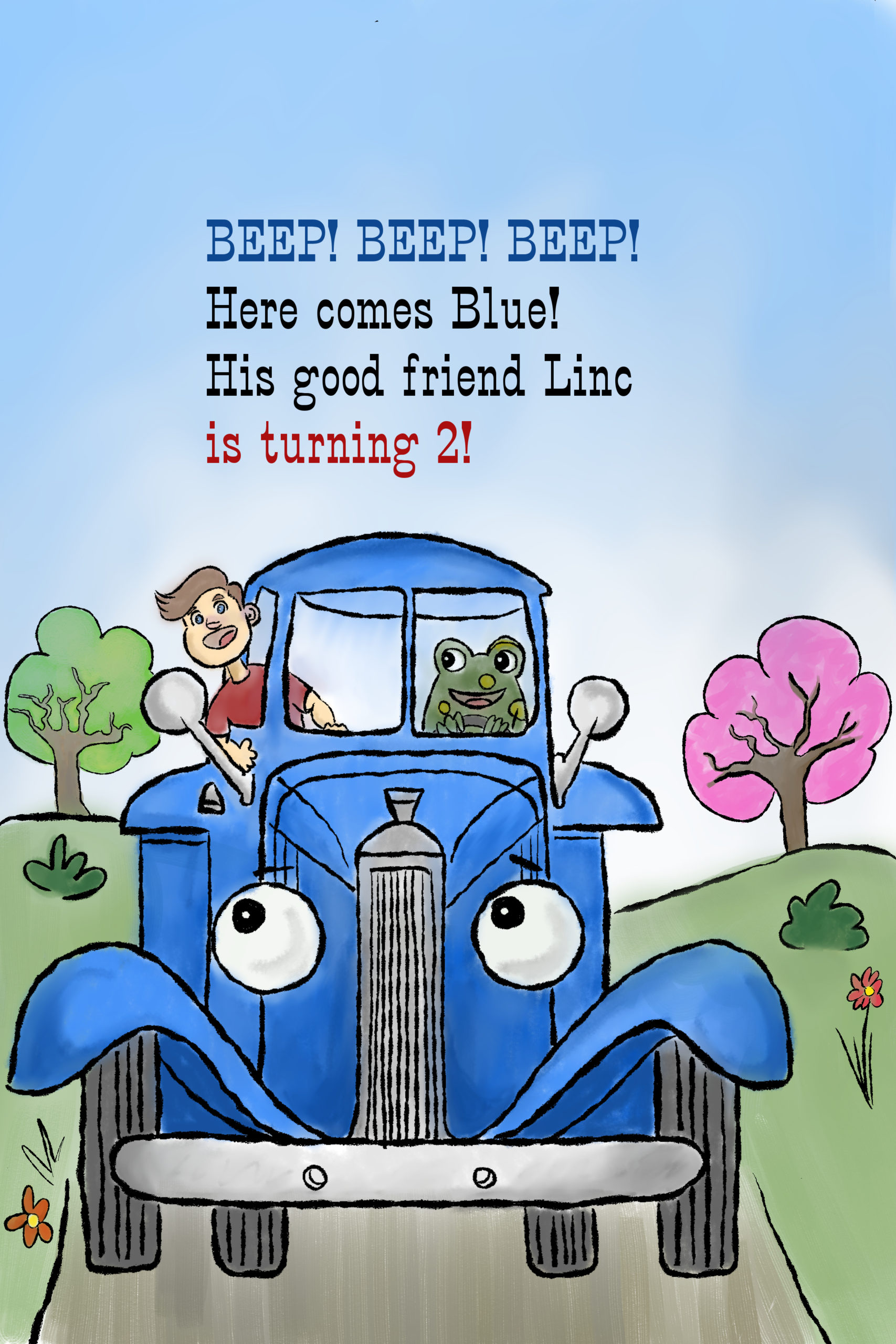 Little blue truck birthday â lonely monster stories