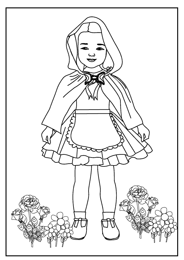 Little red riding hood coloring pages â birthday printable