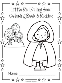 Little red riding hood coloring worksheets reader by learners of the world