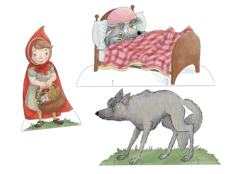 Little red riding hood paper dolls