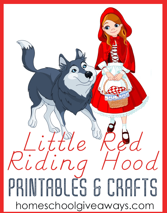 Little red riding hood printables and crafts