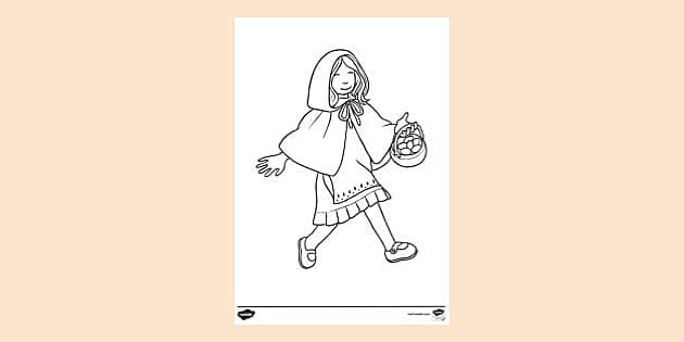 Little red riding hood colouring sheet colouring sheets