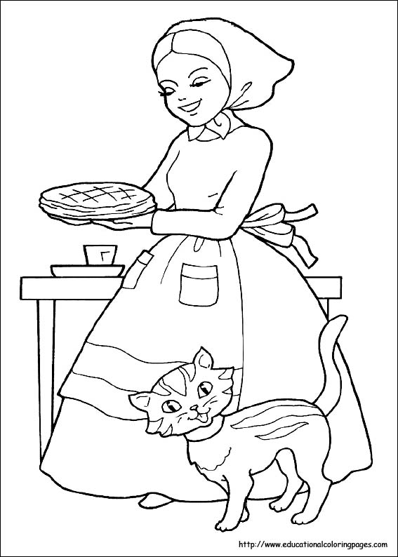 Little red riding hood coloring pages free for kids