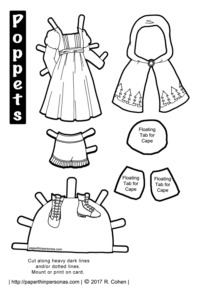 Printable little red riding hood â paper thin personas