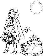 Little red riding hood coloring pages