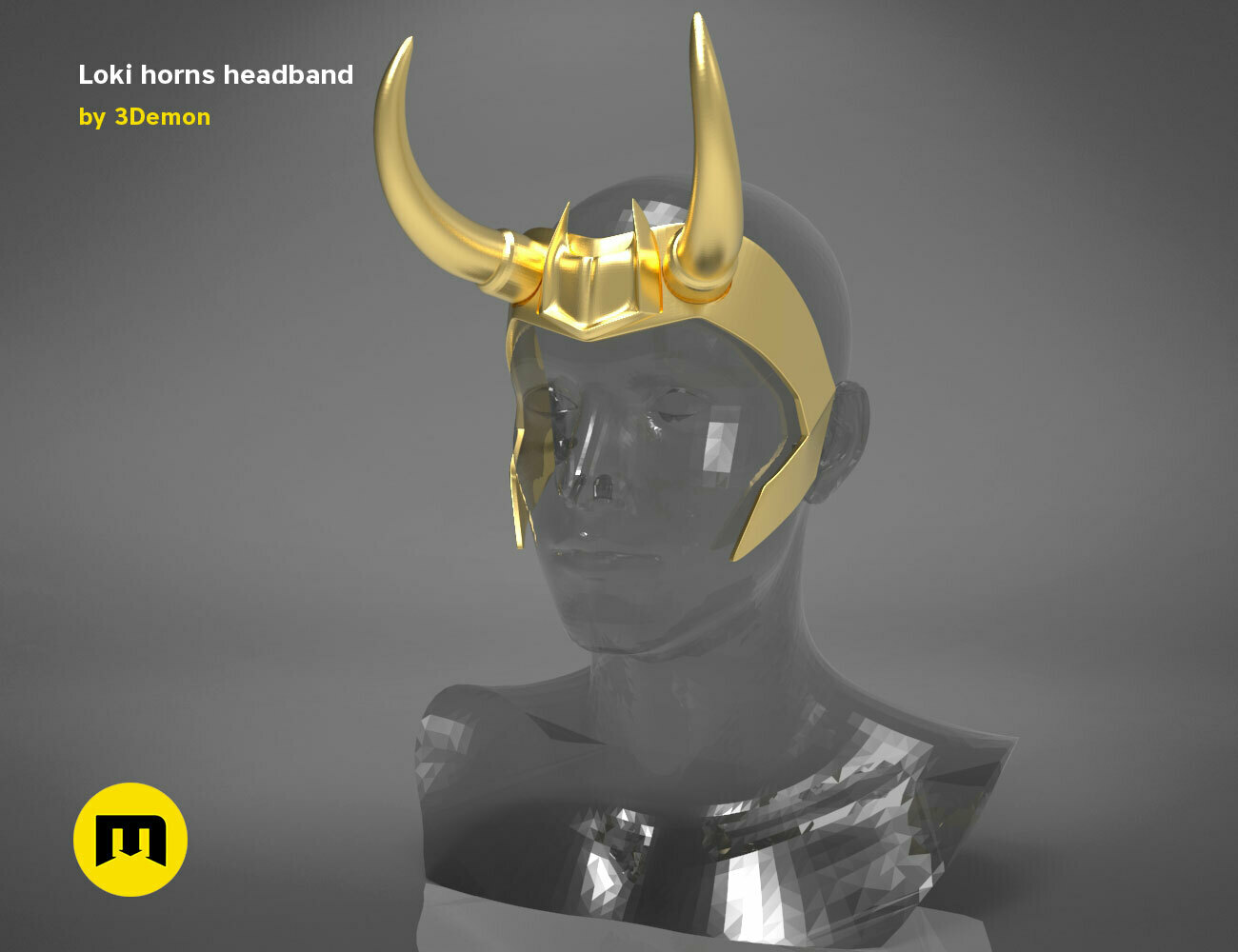 D file loki horns headband ðãd printing template to downloadãcults