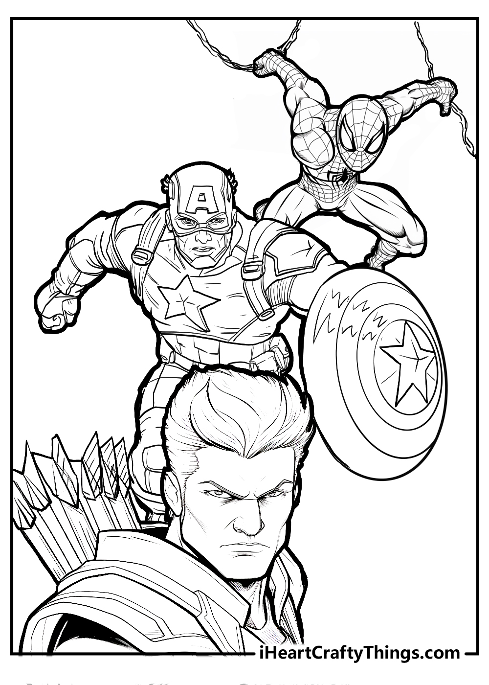 Avengers coloring pages free printables