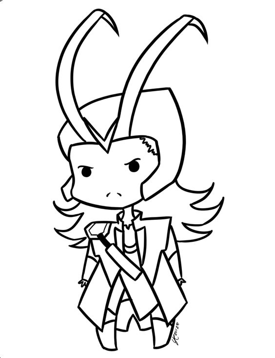 Loki coloring pages avengers coloring avengers coloring pages chibi coloring pages