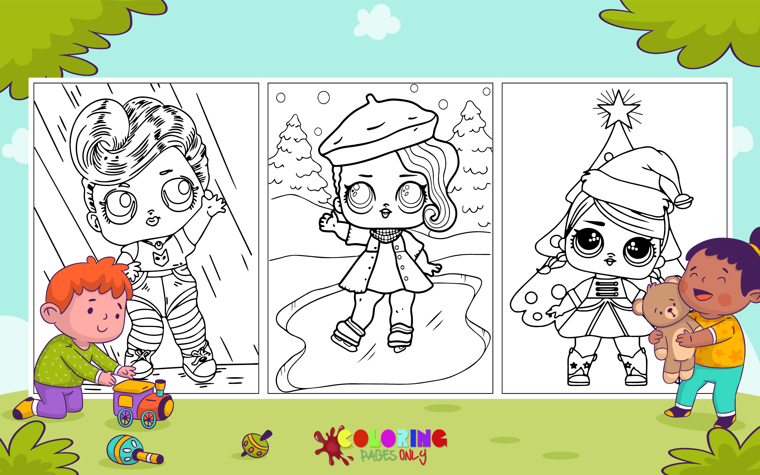 Lol surprise doll coloring pages