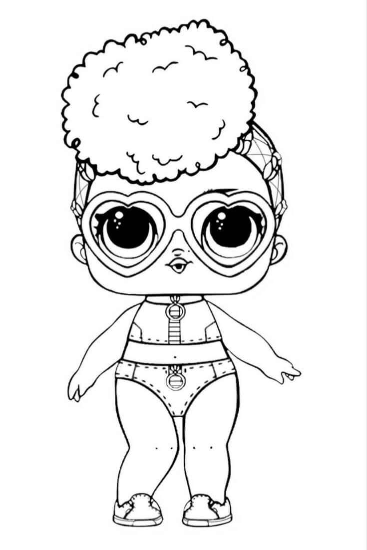 Free printable lol surprise dolls coloring pages