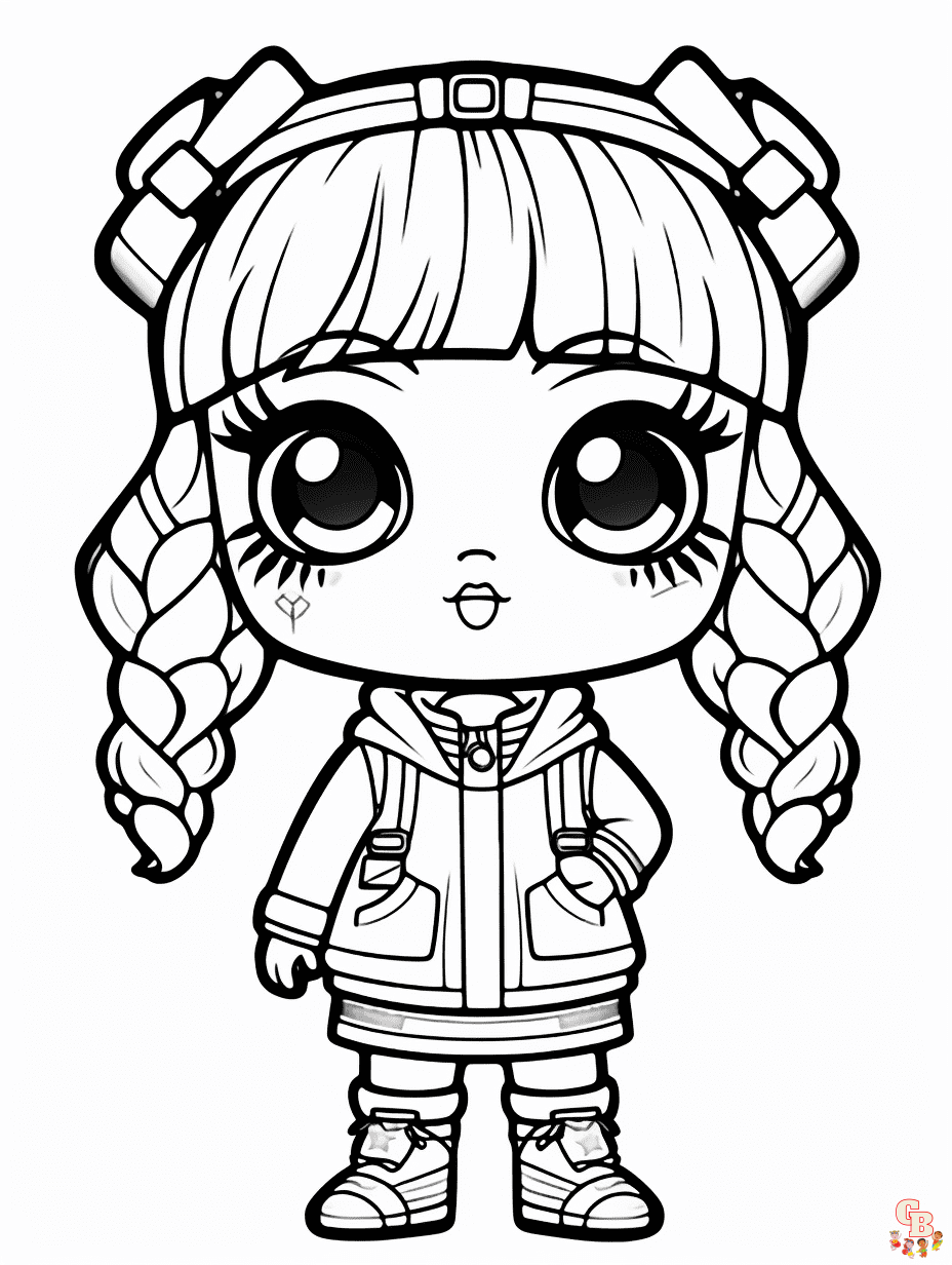 Fun and educational lol dolls coloring pages for kids