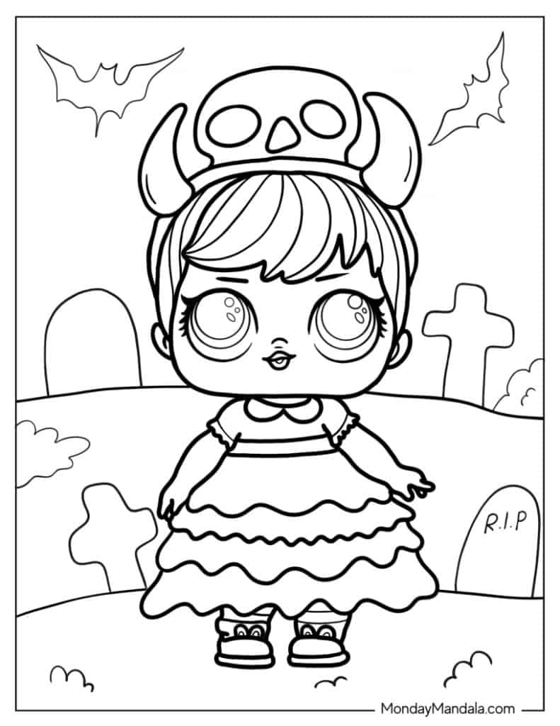 Lol surprise coloring pages free pdf printables