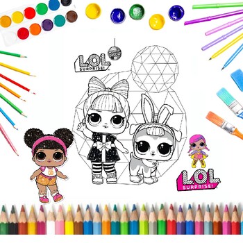 Lol surprise dolls coloring pages print in a format printable for kids