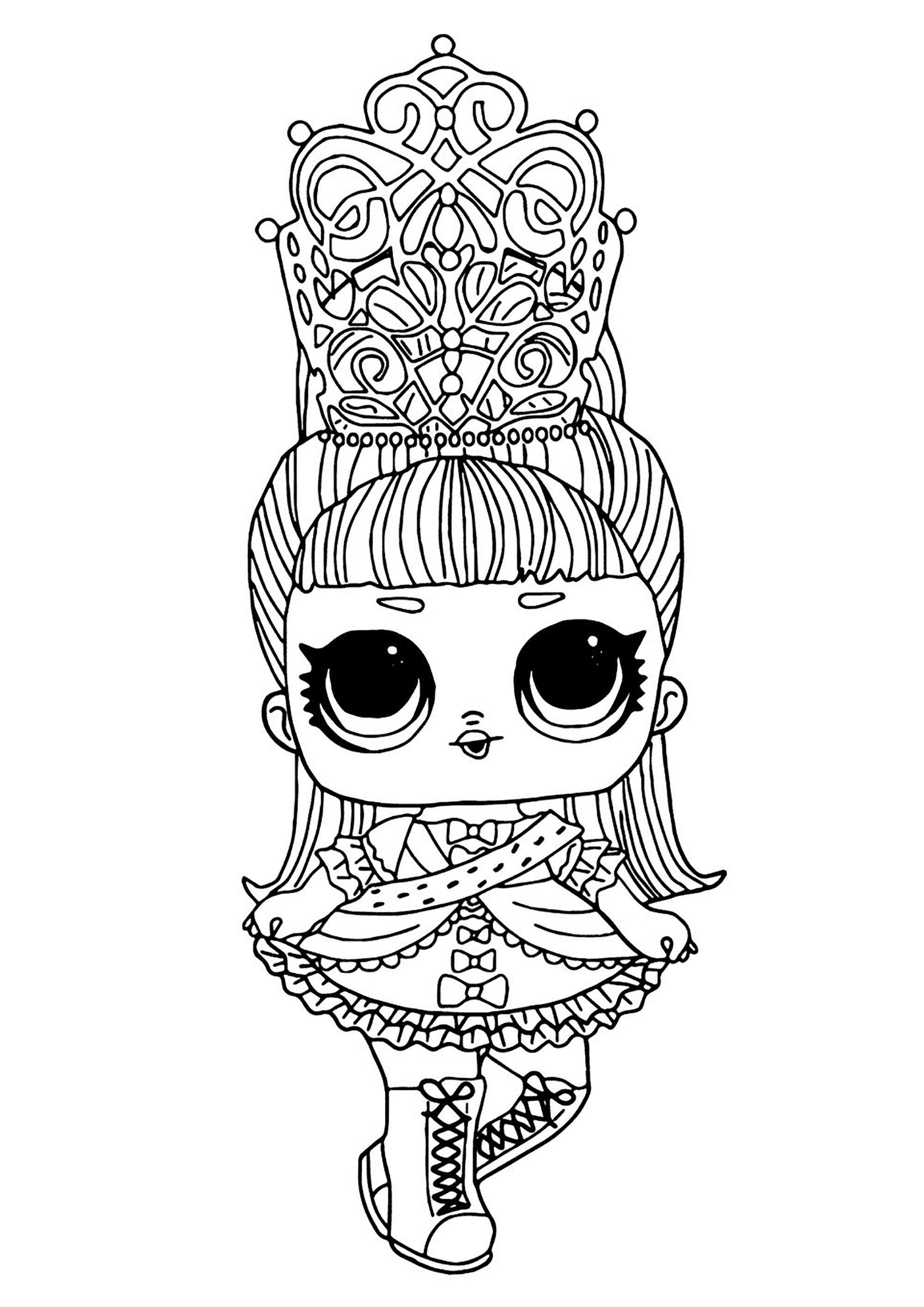 Lol surprise doll with impressive crown