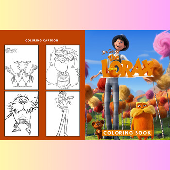 Lorax coloring pages for students preschool pre