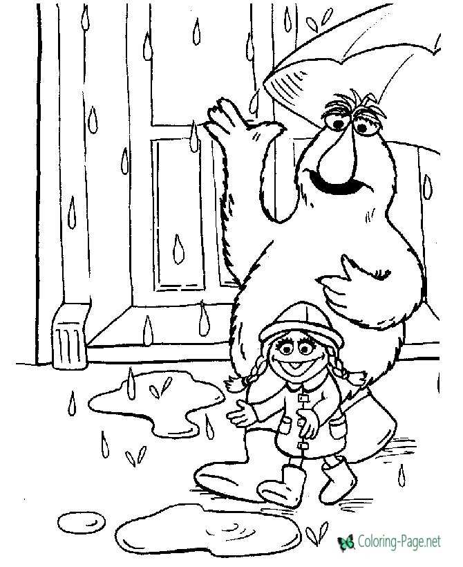 Sesame street coloring pages