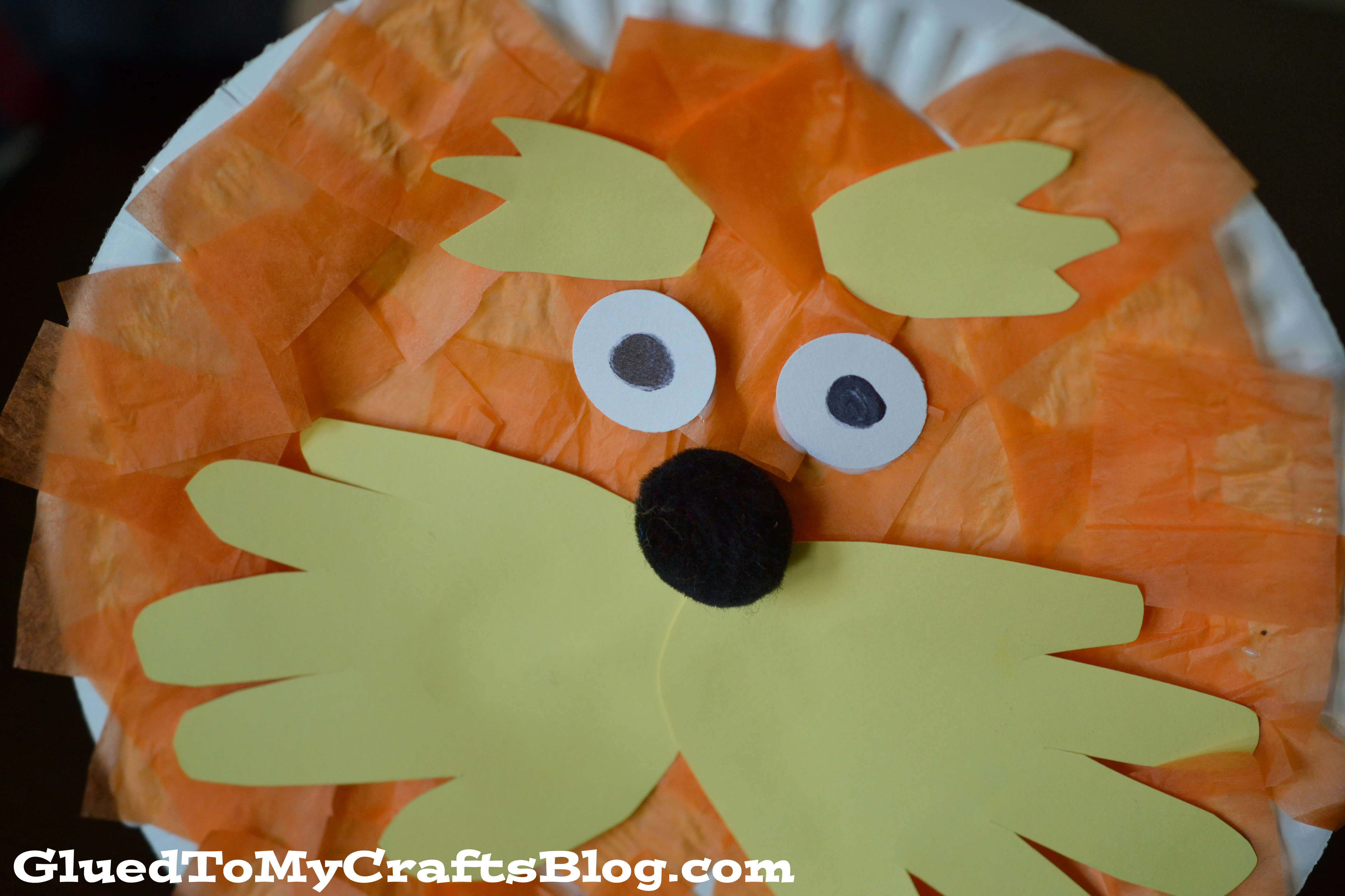 Lorax paper plate craft