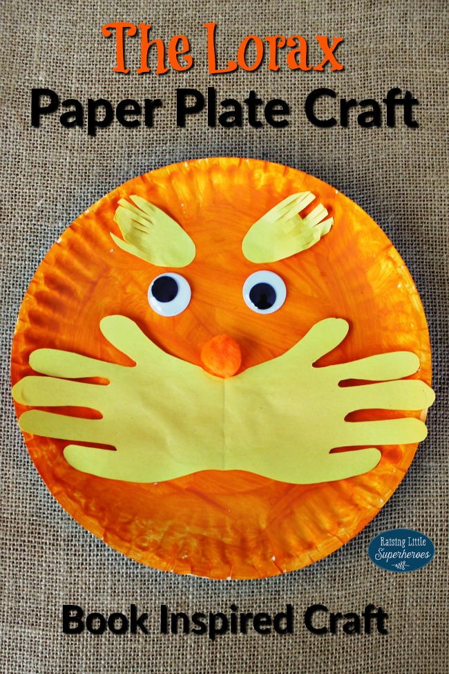 The lorax paper plate craft