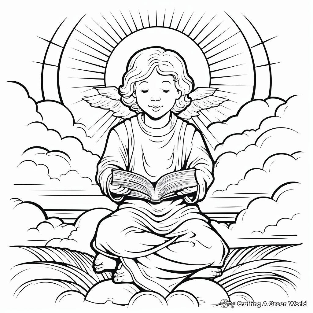 Lords prayer coloring pages