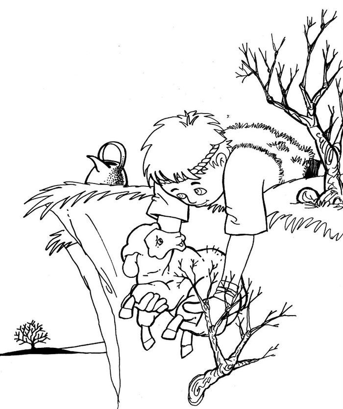 Printable sheep coloring pages pdf