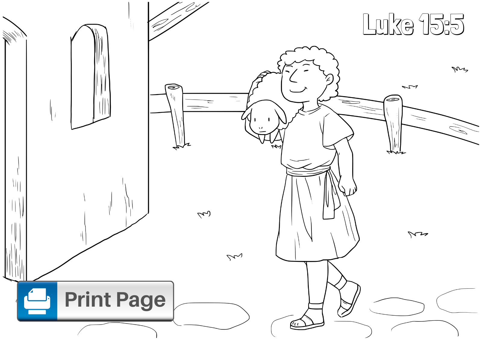 Parable of the lost sheep coloring pages free printables â connectus