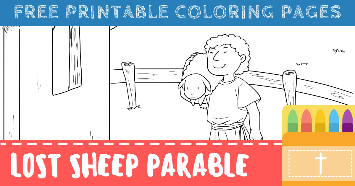 Parable of the lost sheep coloring pages free printables â connectus