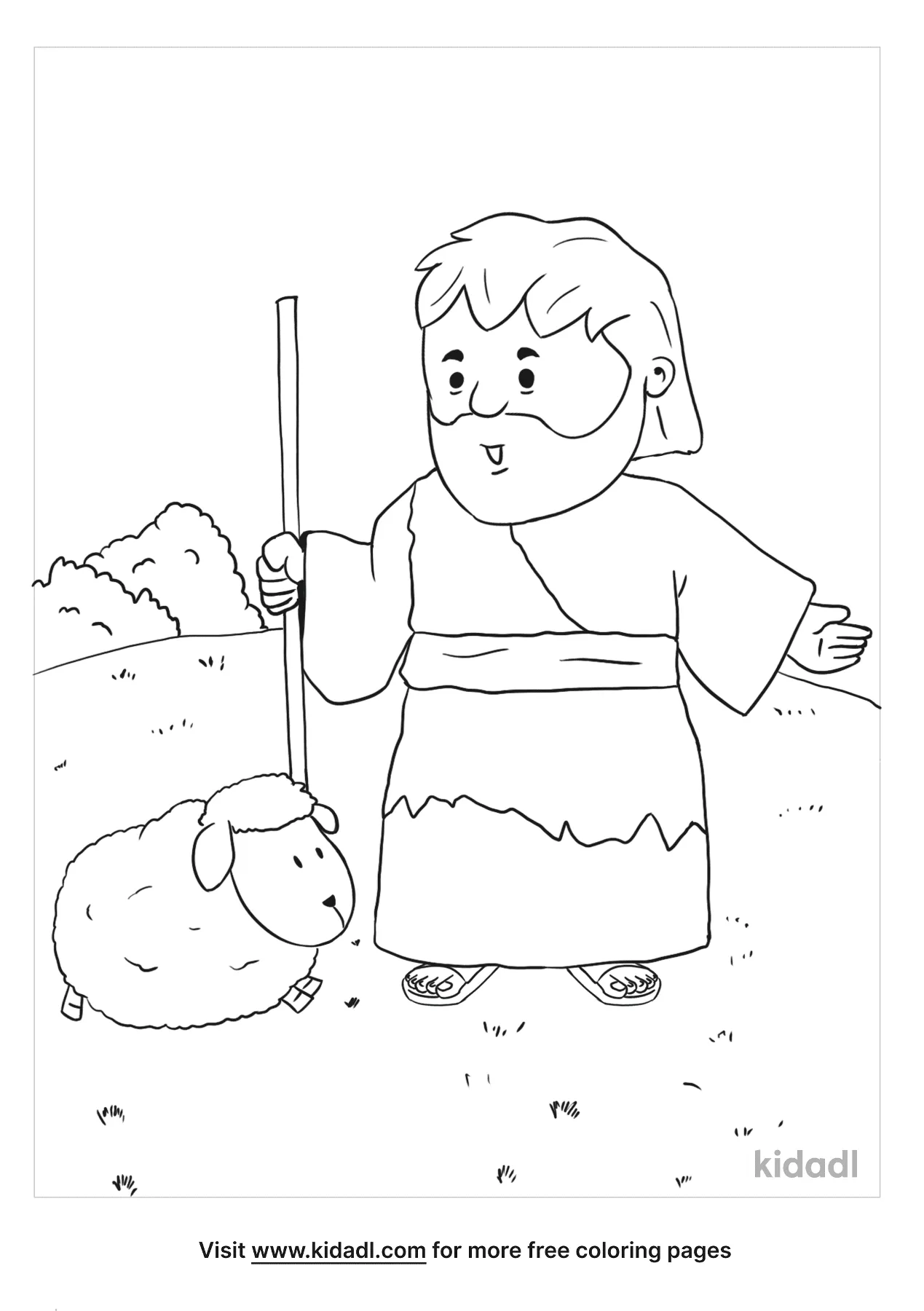 Free parable of the lost sheep coloring page coloring page printables