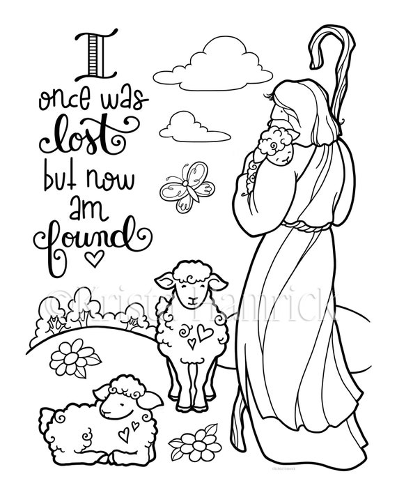 Good shepherd coloring pages for children