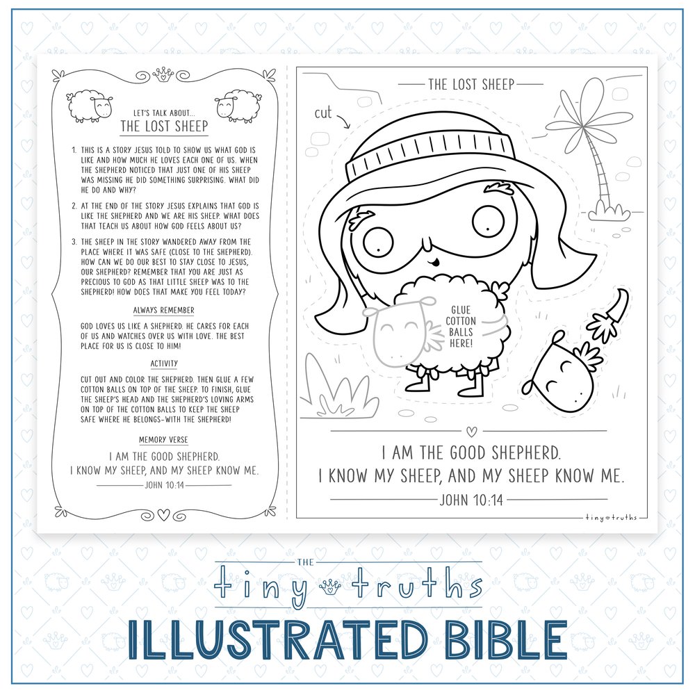 The tiny truths illustrated bible story worksheets â tiny truths illustrated bible