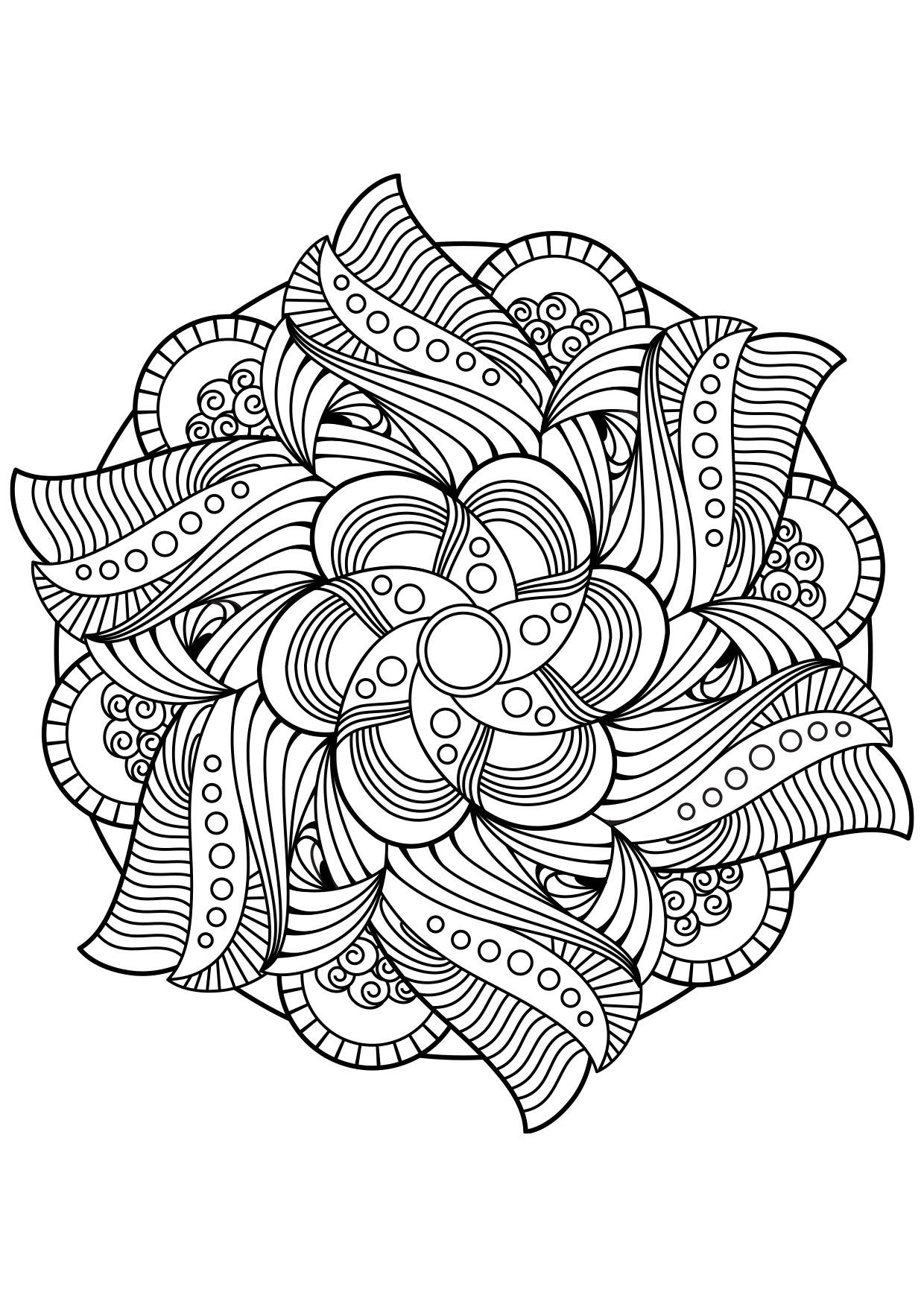 Coloring page mandala