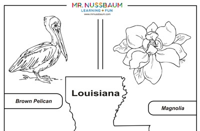 Louisiana statehood united states postage stamp coloring page