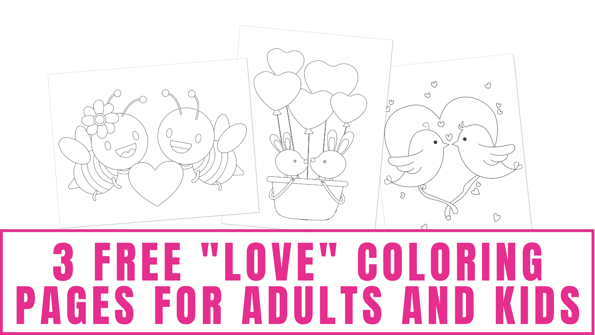 Free love coloring pages