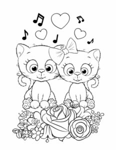 Printable love coloring pages for kids add some lovely colors