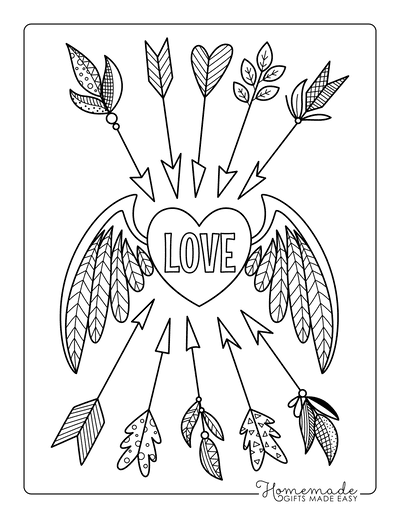 Adorable heart coloring pages for kids adults