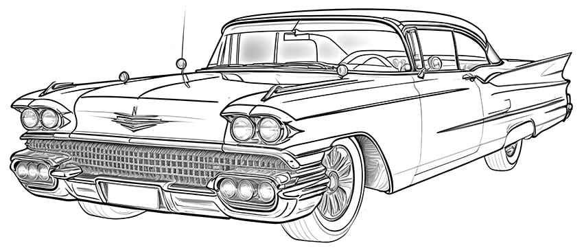 Car coloring pages