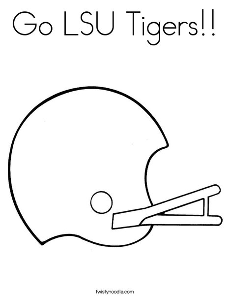 Go lsu tigers coloring page