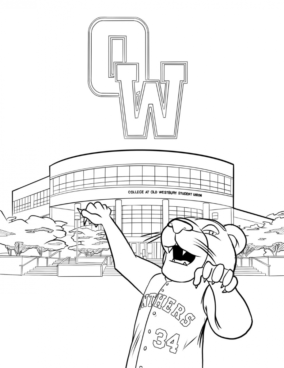 Panthers care coloring pages suny old westbury