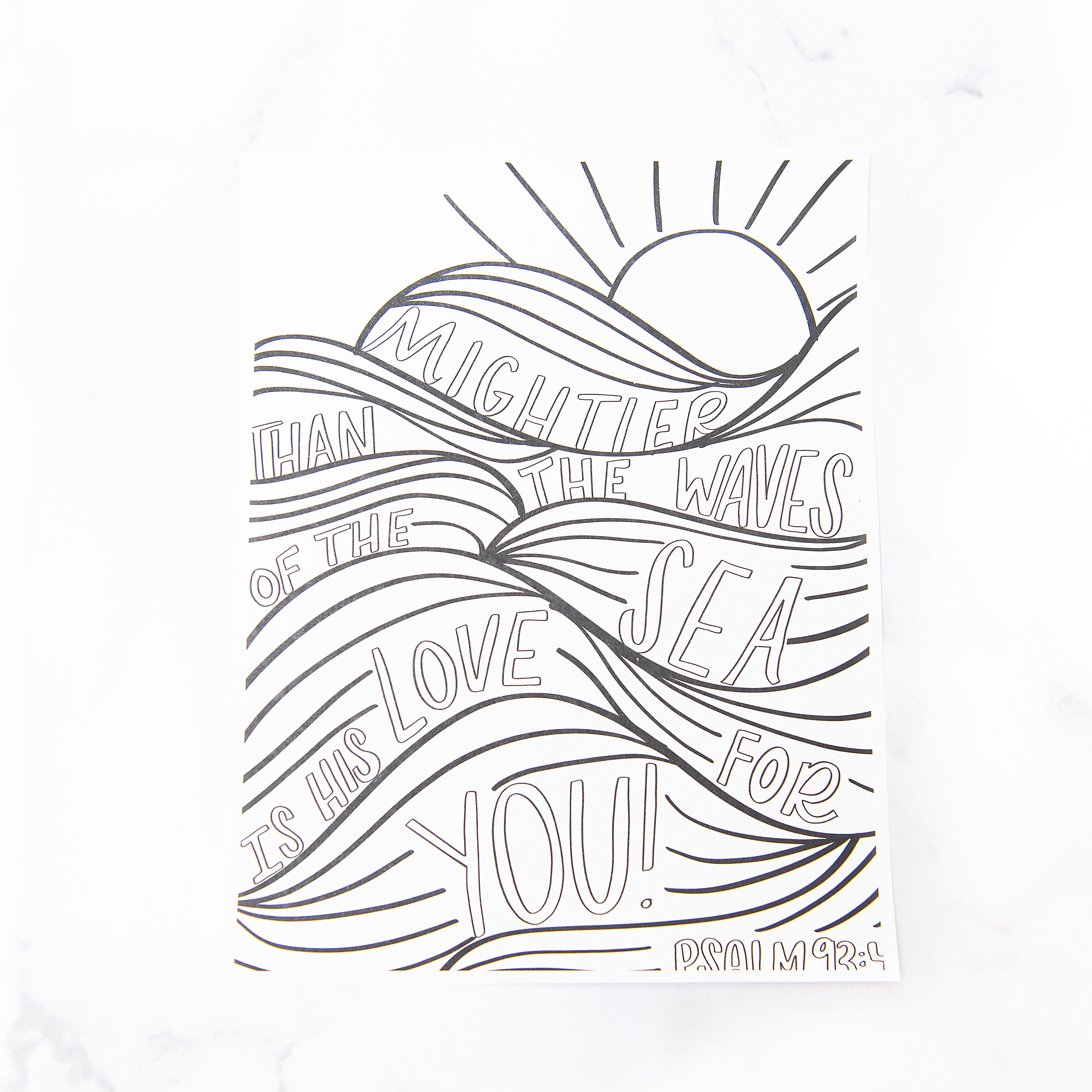 Psalm coloring sheet â golden thread inc