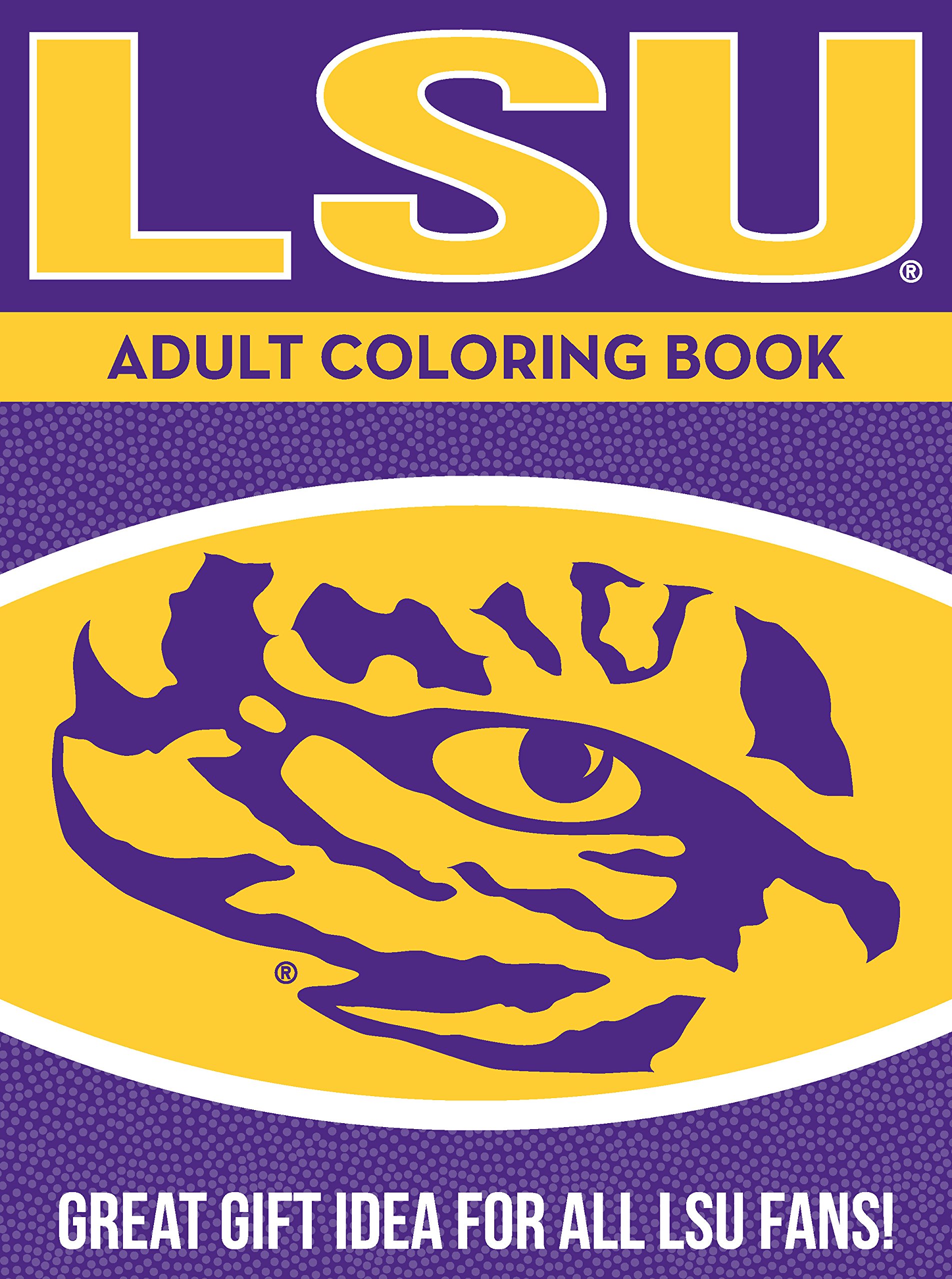 Ncaa lsu tigers adult coloring bookncaa adult coloring book yellow coloring pages hall darla sporting goods